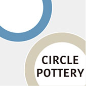 まるい縁取りの陶器　Circle Pottery