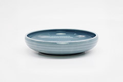 パンとごはんと...たべやすい器プレートＬ あお