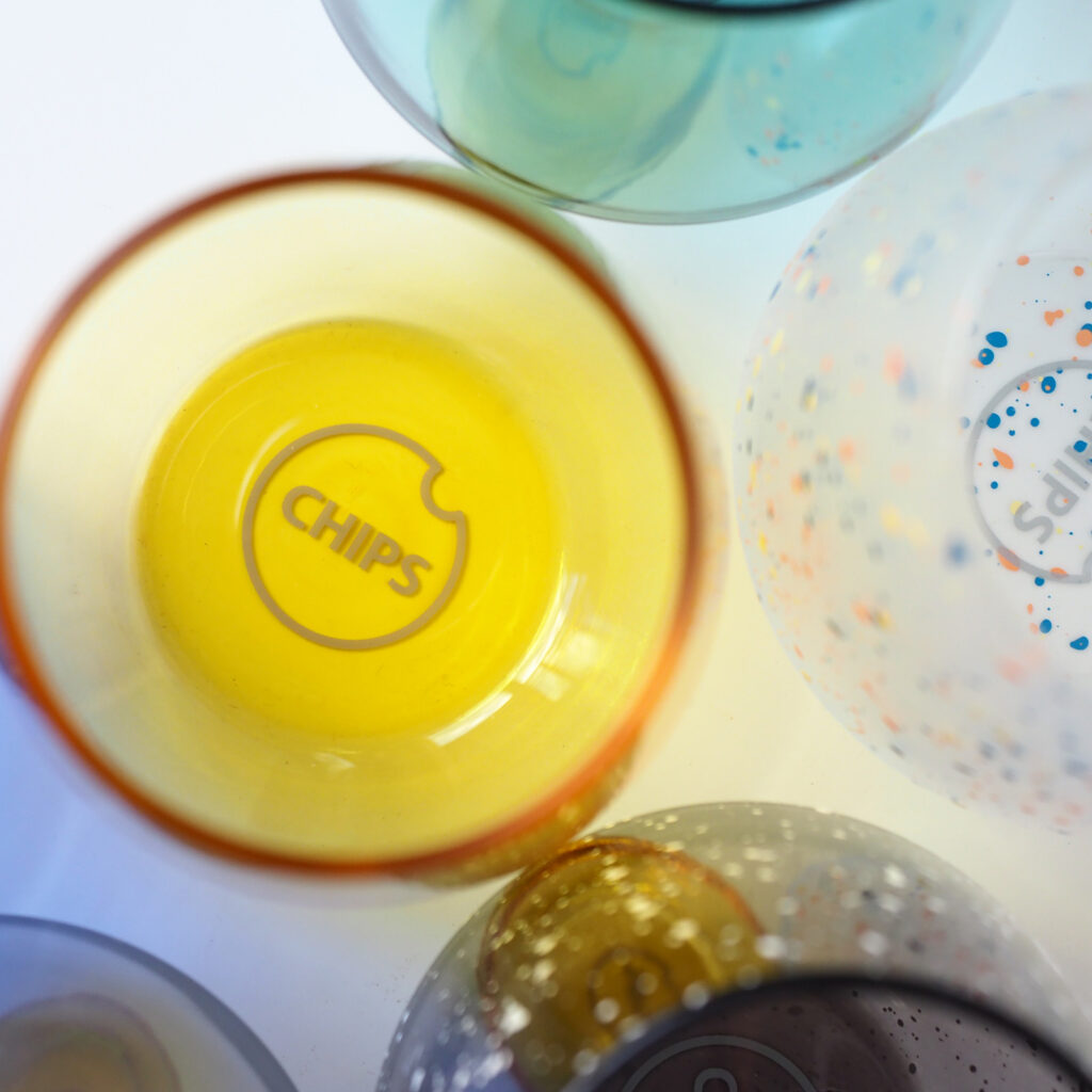 CHIPS glass. チップスグラス